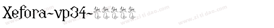 Xefora-vp34字体转换
