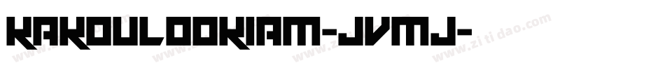 Kakoulookiam-JvMj字体转换