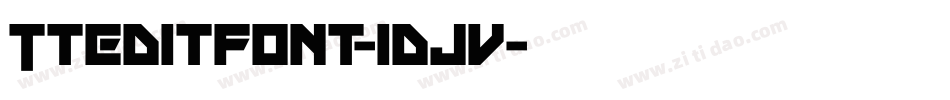 Tteditfont-1DJv字体转换