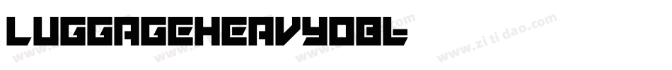 LuggageHeavyObl字体转换