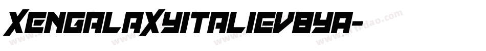 XenGalaxyItalic-v8yA字体转换