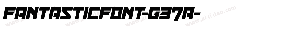 Fantasticfont-G37a字体转换