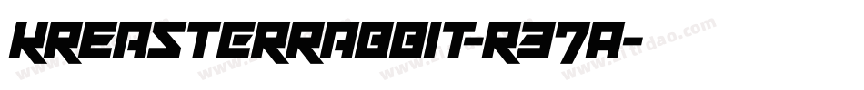 KrEasterRabbit-r37A字体转换