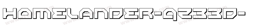 Homelander-qZ33d字体转换