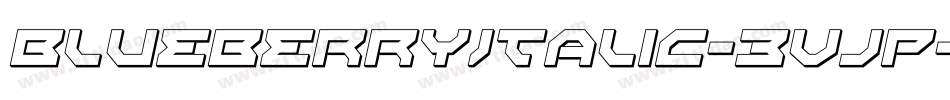 BlueberryItalic-3Vjp字体转换