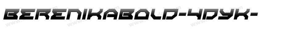 BerenikaBold-4dYK字体转换