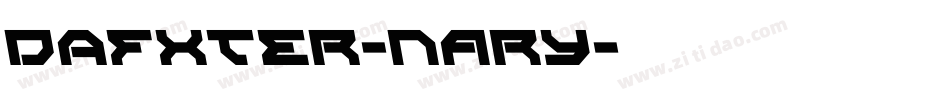 Dafxter-nArY字体转换