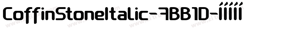 CoffinStoneItalic-7BB1D字体转换
