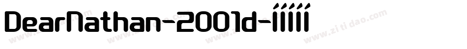 DearNathan-2OO1d字体转换