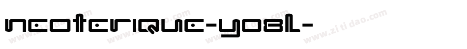 Neoterique-Y08L字体转换