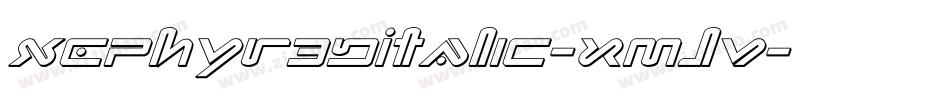 Xephyr3DItalic-xmJV字体转换