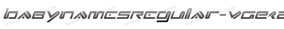 BabyNamesRegular-VGEzZ字体转换