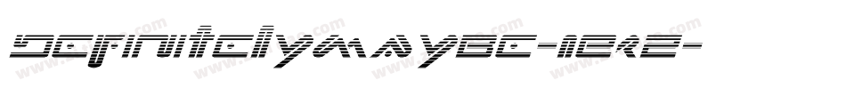 DefinitelyMaybe-1EzZ字体转换