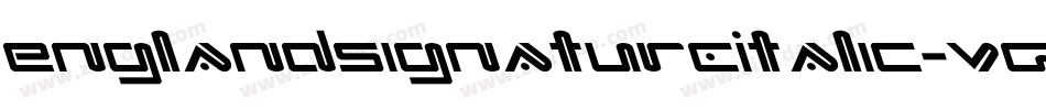 EnglandSignatureItalic-VGqLz字体转换