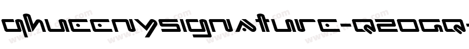 QhueenySignature-qZ0Gq字体转换