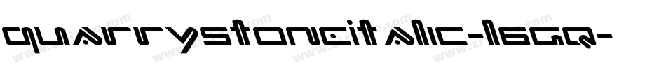 QuarrystoneItalic-l6Gq字体转换