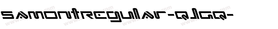 SamontRegular-qJGq字体转换