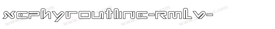 XephyrOutline-RmLV字体转换