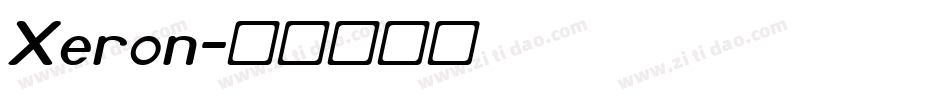 Xeron字体转换