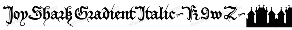 JoySharkGradientItalic-K9wZ字体转换 JoySharkGradientItalic-K9wZ字体转换