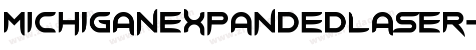 MichiganExpandedLaser-dRvg字体转换