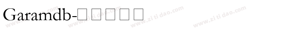Garamdb字体转换