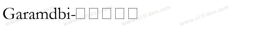 Garamdbi字体转换