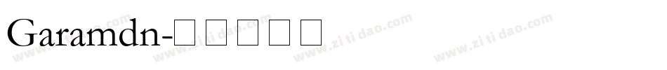 Garamdn字体转换