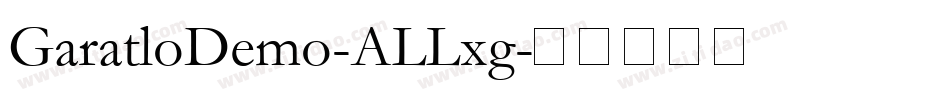 GaratloDemo-ALLxg字体转换