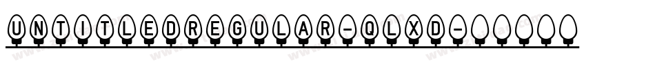 UntitledRegular-qLxd字体转换