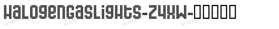 HalogenGasLights-z4Xw字体转换