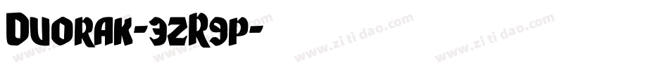 Dvorak-3zR9p字体转换