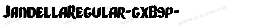 JandellaRegular-gxB9p字体转换