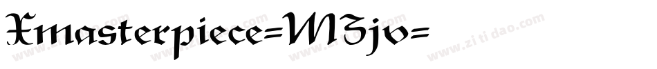 Xmasterpiece-MZjv字体转换