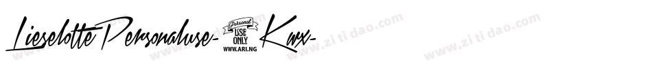 LieselottePersonaluse-6Kwx字体转换