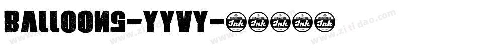 Balloons-YYVy字体转换