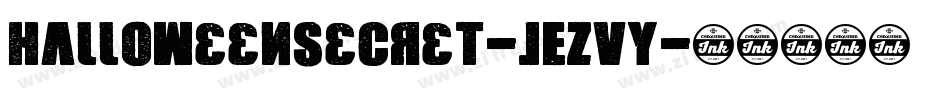 HalloweenSecret-jEZVy字体转换