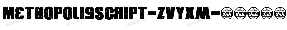 MetropolisScript-ZVyXm字体转换