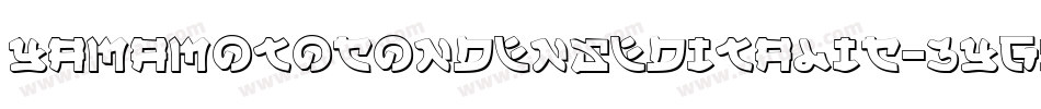 YamaMotoCondensedItalic-3YgZ字体转换