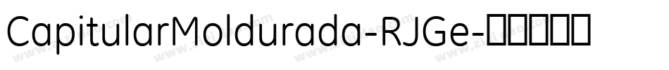 CapitularMoldurada-RJGe字体转换