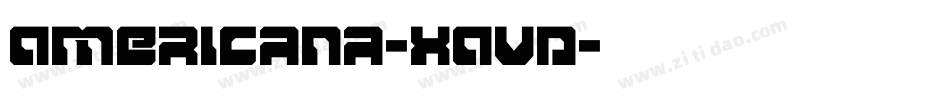 Americana-XAvd字体转换