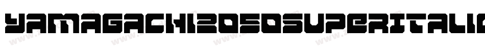 Yamagachi2050SuperItalic-KrjZ字体转换