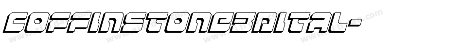 coffinstone3dital字体转换