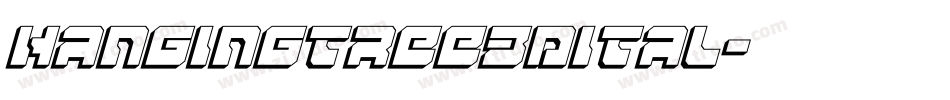 hangingtree3dital字体转换