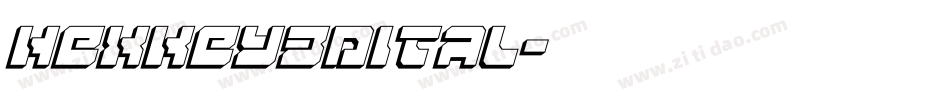 hexkey3dital字体转换
