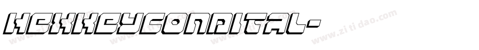hexkeycondital字体转换