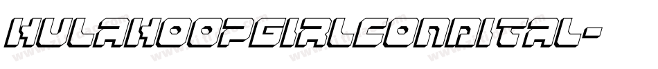 hulahoopgirlcondital字体转换