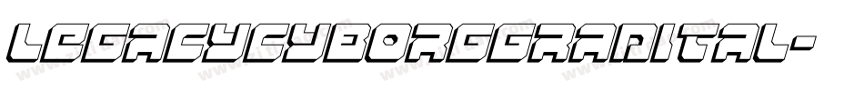 legacycyborggradital字体转换