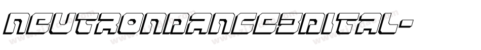 neutrondance3dital字体转换