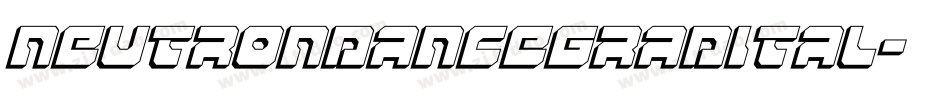 neutrondancegradital字体转换
